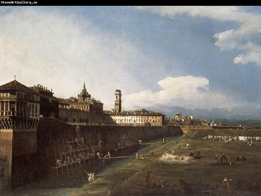 BELLOTTO, Bernardo View of Turin near the Royal Palace